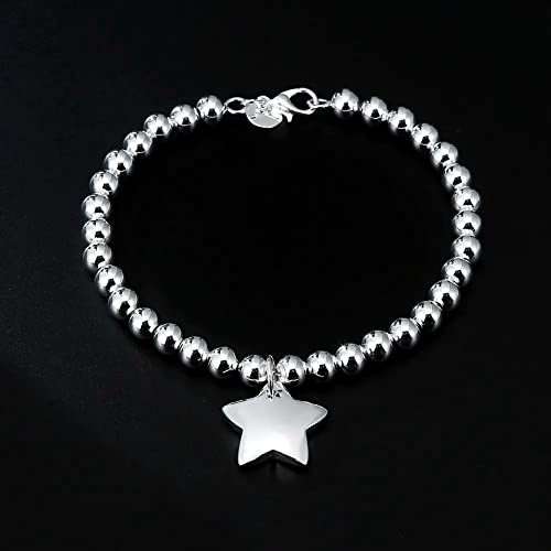 Bracelet de Perles 4mm en Argent 925 TXQHDHX Intemporel