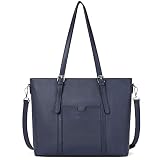 BOSTANTEN Women Leather Laptop Tote Office Shoulder Handbag Vintage Briefcase 15.6 inch Computer Wor