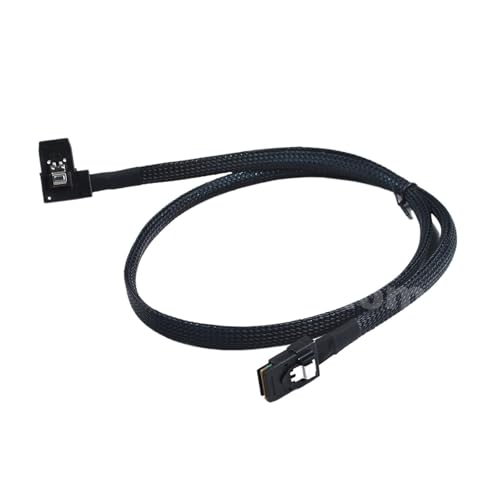 Cable SAS MI-N SFF8087 a SFF8087 ángulo recto 80 cm miniatura 2