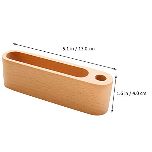 Suporte de mesa de negócios Cabilock de madeira com nome e suporte para mesa de negócios, suporte pa