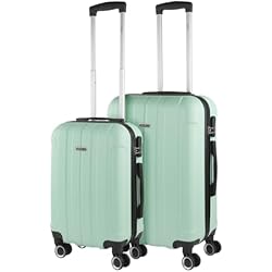 Maletas Itaca ITACA - Maletas de Viaje Juego Maletas 4 Ruedas - Juego de Maletas de Viaje - Juego Maletas de Viaje Ligeras. Candado de combinacion 771115, Menta