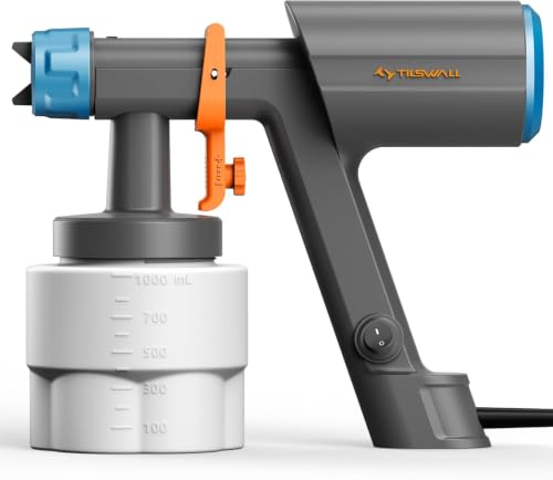 TILSWALL Paint Sprayer, Dreamer600 Handheld Small HVLP Spray Paint Gun | 0-1200m...
