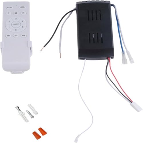 Replacement of Ceiling Fan Remote Control kit, 6-Speed Timing, Remote
