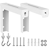 Kichvoe Soporte de Pared en L para Pantalla de Proyector Blanco, 1 Set