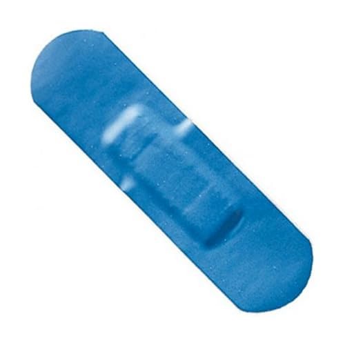 Maya TTRX - Tiritas Detectables por de Metales y Rayos X, 100 Unidades, Azul