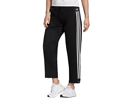 Pantalons tricot plissé adidas femme coupe droite et fluide en maille