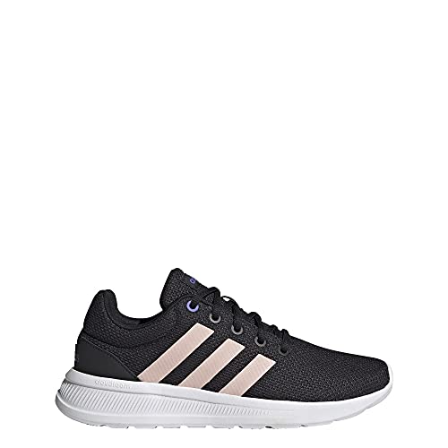 adidas Women's Lite Racer CLN 2.0 Running Shoe, Black/Vapour Pink/Sonic Ink, 7