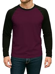 Maroon & Black - Mens Raglan Lgs