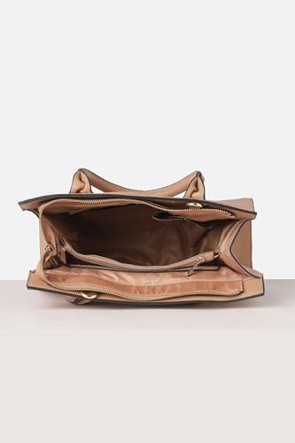Image of Allen Solly Women's Large Tote Shoulder Bag | PU Leather | Sleek Minimal Design | Adjustable Strap | Travel & Commute