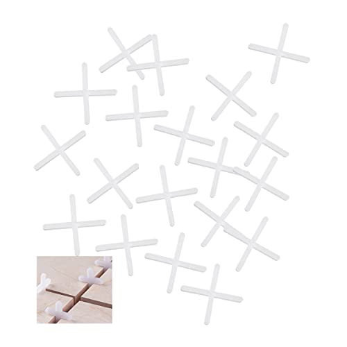 Packung mit 2500 NUZAMAS Fliesenabstandshaltern 1,5mm Plattenabstandshalter aus Kunststoff in Kreuzform, für die genaue Positionierung von Fliesen, DIY-Pflasterfliesen, Gartenplatten, Wandfliesen