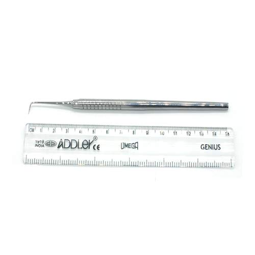 ADDLER DENTAL PROBE STRAIGHT SMALL SINGLE ENDED FOR PEDO. PREMIUM SOLID 6 MM HANDLE. LIFE TIME ANTI RUSTING WARRANTY.-image-9