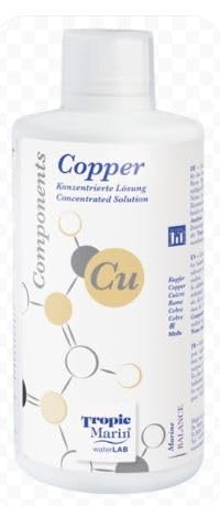 Cuivre pour aquarium Tropic Marin Components solution déficit oligo-éléments