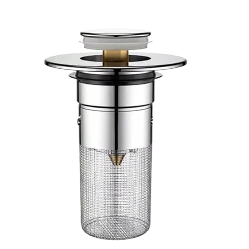 TapóN para Lavabo De BañO Tapón de Lavabo de baño (2 Unidades), Repuesto Universal de Filtro de desagüe de Acero Inoxidable con recogedor de pelos, 1,1-1,45 Pulgadas para BañEra, Cocina
