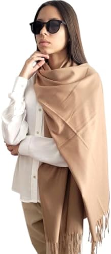 Cachecol Echarpe Pashmina Xale Feminino Liso Leve Longo Macio Est...