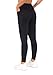 THE GYM PEOPLE Tummy Control Workout Leggings with Pockets High Waist Athletic Yoga Pants for Women Running, Fitness (Black-1, Large)