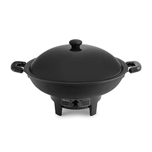 Aroma Housewares AEW-305 Electric Wok, Black