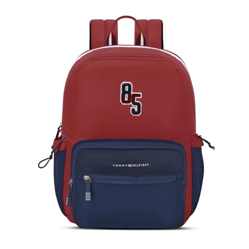 Image of Tommy Hilfiger High School Backpack Blade | Rugged Water-Resistant Daily Tech Bag for Students with 2 Compartments | Internal Zip Organizer & Signature RWB Details | 36L High-Capacity