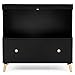 Delta Children Essex Convertible Changing Table with Drawer, Ebony/Natural