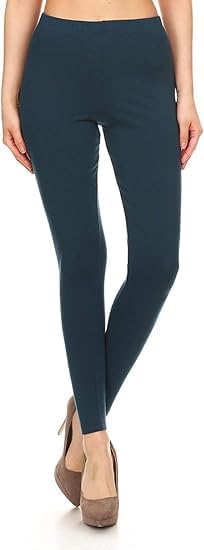 ARYANSH Shoppe l Women's and Girl's Ultra Soft Strectable Cotton Ankle Length Legging (Teal)-picture-52