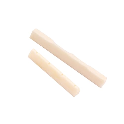 Wakauto Dj102 Replacement Bridge Saddle Nut Set for Ukulele Guitar Saddle Nuts Guitar Parts