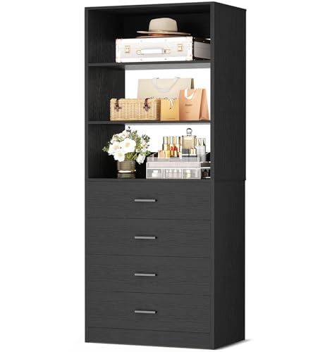 Aheaplus 21.3 Wood Closet Organizer with Drawers