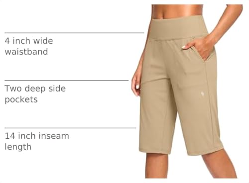 Image of SANTINY 14 inch /12 inch Long Shorts for Women