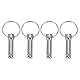 QUARKZMAN Schnellspannstift, Durchmesser 5/16 (8mm) Nutzlänge 0,83 (21mm) Gesamtlänge 2,28 (58mm) Bimini Top Pin Marine Hardware Kohlenstoffstahl für Bootszubehör, Packung mit 4