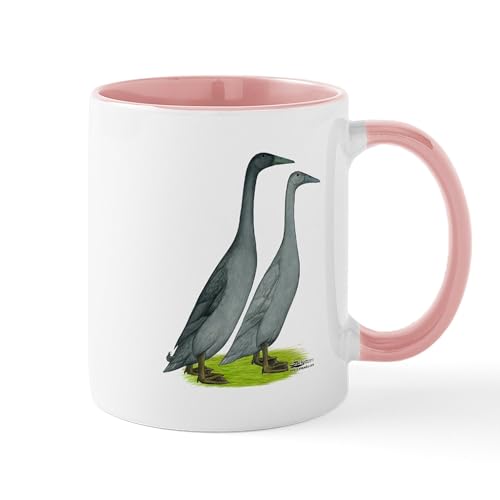 Taza de cerámica azul 11 oz miniatura 1