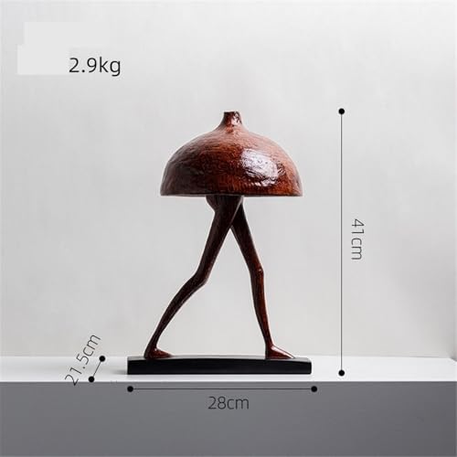 Statue d'homme abstraite marche vers l'avant design inspirant - 3