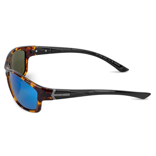 Image of BNUS Polarized Corning Glass Lens Sunglasses for Men Fishing & Driving | Durable scratch-resistant lenses, matte no-paint frame, wrap-around, great for running, cycling & all-day wear