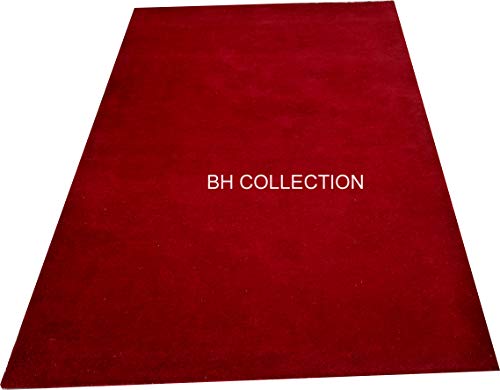 Image of Classical Look Plain Handmade Carpet with Super Soft & Pure Woolen Carpet for Your BEDROOMS & Living Room with 1 INCH Pile Height 16 X 24 FEET (480x720 cm)