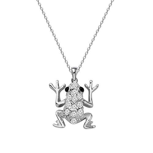 CYTING Cute Frog Pendant Necklace Animal Jewelry Frog Lover Gift for Women Girls (Frog Necklace)