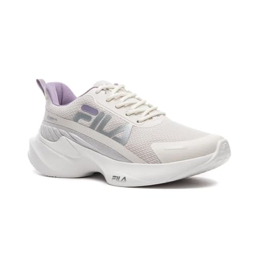 Tenis Fila Progress Lite Feminino,Branco/Prata/Roxo,34
