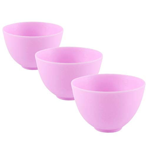 FOMIYES Facial Bowls Esthetician 3pcs Silicone Mixing Bowl Jelly Masks for Facials