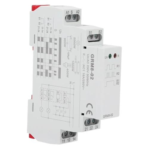 Relais à impulsions électroniques CA GRM8-02 anti-panne de courant avec mémoire