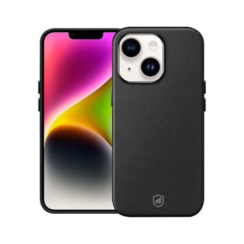 Gshield Capa Case Capinha Couro Dual Compatível com Magsafe (Preta, iPhone 14)