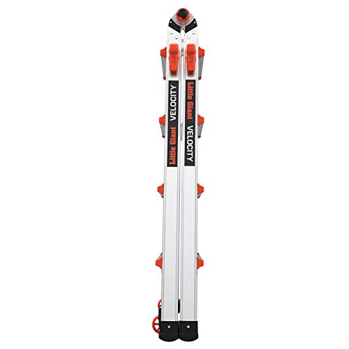 Little Giant Ladders, Velocity with Wheels, M17, 17 Ft, Multi-Position Ladder, Aluminum, Type 1A, 300 lbs Weight Rating, (15417-001)
