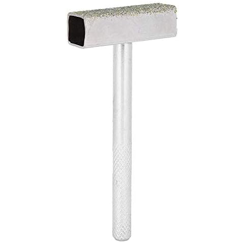 Schleifscheibenabrichter, 8 mm Schaftgriff 45 mm Breite Diamantbeschichtete Oberfläche, flache Fläche, 8010-02 Abriebschleifwerkzeug zum Schleifen von Schleif- und Entgratungsscheiben Cover