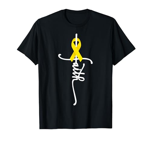 Sarcoma Bone Cancer Faith Sarcoma Bone Cancer Awareness T-Shirt
