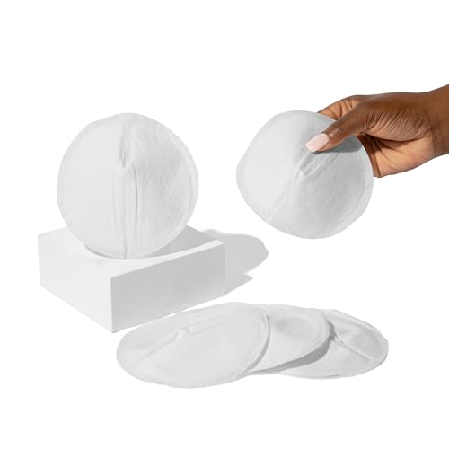 Motif Medical Disposable Nursing Pads for Women - Breathable Breast Milk Pads w/Adhesive Strips - Individually Wrapped, Contoured Nursing Breast Pads...
