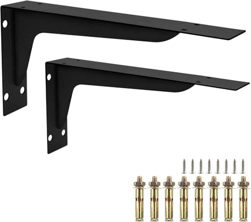 Staffe per mensole resistenti – Confezione da 2 supporti bianchi