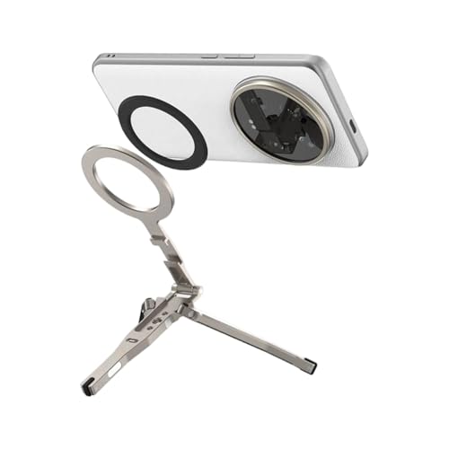 Modalità di Scatto Versatili: Questo treppiede magnetico per telefono supporta sia la modalità paesaggio che ritratto, consentendo una regolazione 'inclinazione ideale per la fotografia cibo o per il display prodotto. Il giunto snodato multidirezionale aumenta la creatività permettendo di catturare angolazioni perfette senza sforzo in ambienti diversi come cucine o fotografici.