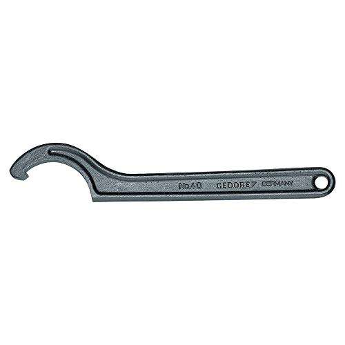 GEDORE Hakenschlüssel mit Nase, für Nutmuttern, SW 40-42 mm, Spitzen-Ø 5 mm, Schraubenschlüssel, 40 40-42 – Ansicht 1