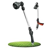 rainfactory Gießstab für Garten-Schläuche | 7 Sprühmodi | Langlebiges Aluminium mit Metall BSP-Adapter - Präzise Bewässerung für Blumen & Beete | Comfort-Multibrause