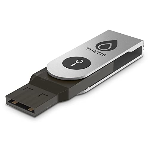 FIDO U2F Security Key, Thetis [Aluminum Folding Design] Universal Two Factor Authentication USB (Type A) for Extra Protection in Windows/Linux/Mac OS, Gmail, Facebook, Dropbox, SalesForce, GitHub