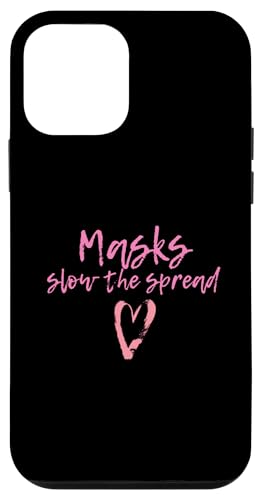 Masks Slow The Spread Cute Pink Heart Face Mask For Girls �X�}�z�P�[�X iPhone 12 mini �p