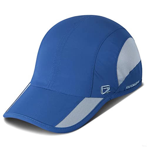 GADIEMKENSD Quick Dry Sports Hat Lightweight Breathable Soft Outdoor Running Cap (Classic UP, Blue) Cover
