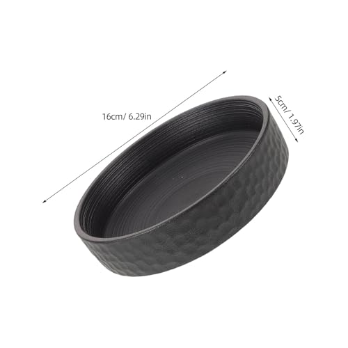 Pot de fleurs hydroponique céramique noire pour plante succulente zen - 3