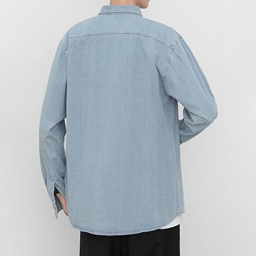 Chaqueta ligera de mezclilla para hombre miniatura 3
