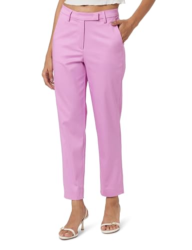 Image of Marks & Spencer Womens Solid Mid Rise Slim Fit Trouser